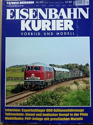 Imagen del vendedor de Eisenbahn Kurier, Heft 12/2015 a la venta por Versandantiquariat Jena