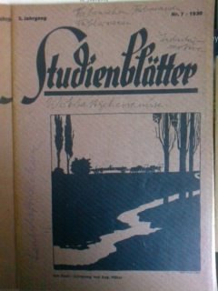 Seller image for Studienbltter. 2. Jahrgang. Nr. 7 / 1930. for sale by Versandantiquariat Jena