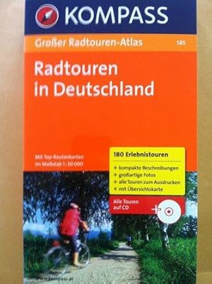 Bild des Verkufers fr Groer Radtouren-Atlas Deutschland - 180 Touren mit Top-Routenkarten. + CD zum Verkauf von Versandantiquariat Jena