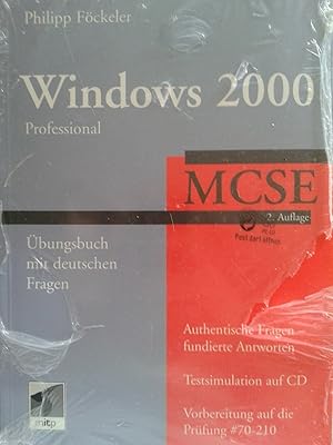 Image du vendeur pour MCSE Windows 2000 - Professional - bungsbuch mit deutschen Fragen (70-210) + 1 CD-ROM mis en vente par Versandantiquariat Jena