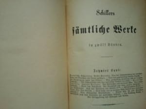 Seller image for Schillers smtliche Werke in zwlf Bnden. 10.-12. Band: Prosaische, kleine Schriften for sale by Versandantiquariat Jena