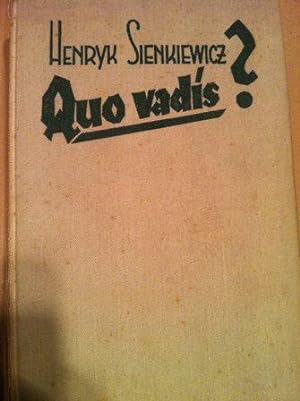 Seller image for Quo vadis? for sale by Versandantiquariat Jena