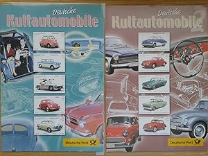 Bild des Verkufers fr Deutsche Kultautomobile. 2 Sammelbltter zum Verkauf von Versandantiquariat Jena