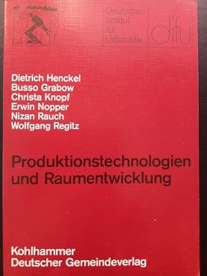 Seller image for Produktionstechnologien und Raumentwicklung for sale by Versandantiquariat Jena