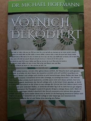 Seller image for Voynich dekodiert. Eine Abhandlung ber die prinzipielle Dekodierung des Voynich Manuskriptes for sale by Versandantiquariat Jena