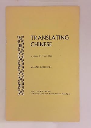 Seller image for Translating Chinese a poem by Ts'ui Hao for sale by tinyBook