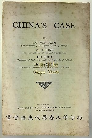 Immagine del venditore per China's Case. Manifesto regarding the Shanghai Tragedy, from the Professors of the National University of Peking, June 9, 1925 venduto da Chinese Art Books