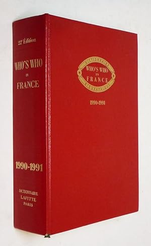 Bild des Verkufers fr Who's Who in France. Qui est qui en France. Dictionnaire biographique, 1990-1991 zum Verkauf von Abraxas-libris
