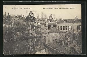 Carte postale Lisieux, Vue sur la Touques au Pont Labbey