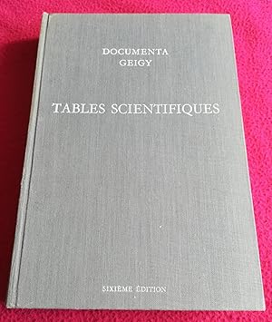 Imagen del vendedor de DOCUMENTA GEIGY - TABLES SCIENTIFIQUES - SIXIEME EDITION a la venta por LE BOUQUINISTE
