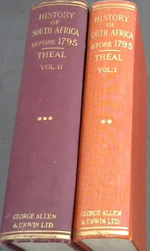 Bild des Verkufers fr History of Africa South of the Zambesi . 2 Volumes zum Verkauf von Chapter 1