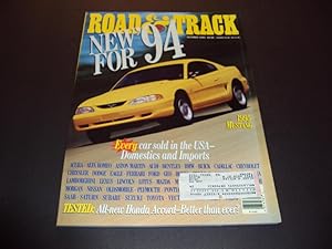 Road and Track Oct 1993 Tested: New Honda Accord
