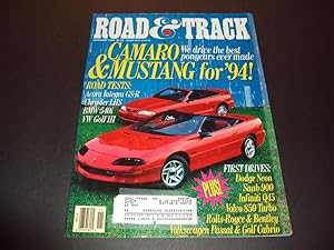 Road and Track Oct 1993 Tested: New Honda Accord