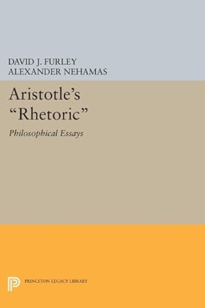 Image du vendeur pour Aristotle's Rhetoric : Philosophical Essays mis en vente par GreatBookPrices