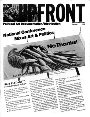 Image du vendeur pour UPFRONT : A Publication of PADD (Political Art Documentation and Distribution), No. 4 (February/March 1982) mis en vente par Specific Object / David Platzker