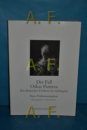 Bild des Verkufers fr Der Fall Oskar Panizza : ein deutscher Dichter im Gefngnis , eine Dokumentation. Hrsg.: Knut Boeser. Mitarb.: Hubert Buerle / Reihe Deutsche Vergangenheit , Bd. 37 zum Verkauf von Antiquarische Fundgrube e.U.