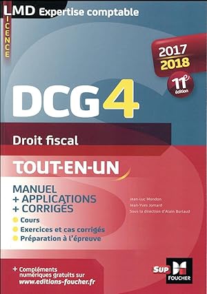 DCG 4 ; droit fiscal ; manuel et applications (édition 2017/2018)