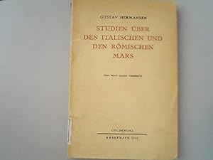 Image du vendeur pour Studien ber den italischen und den rmischen Mars. Classica et mediaevalia / Dissertationes ; [1] mis en vente par Antiquariat Bookfarm