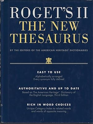 Roget's II: The New Thesaurus -Third Edition