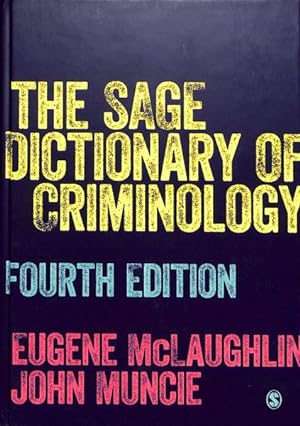 Imagen del vendedor de Sage Dictionary of Criminology a la venta por GreatBookPrices
