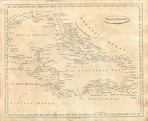 Map of the West Indies