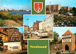 Bild des Verkufers fr Postkarte Carte Postale 72913658 Stralsund Mecklenburg Vorpommern Leninplatz Friedrich Woll Strasse Kult zum Verkauf von Versandhandel Boeger