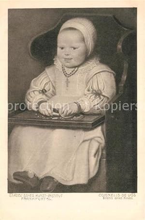 Bild des Verkufers fr Postkarte Carte Postale 42930326 Kuenstlerkarte Cornelis de Vos Bildnis einen Kindes Kuenstlerkarte zum Verkauf von Versandhandel Boeger
