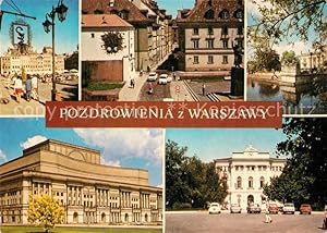 Bild des Verkufers fr Postkarte Carte Postale 72926132 Warschau Masowien Theater Bibliothek Universitaet Warschau zum Verkauf von Versandhandel Boeger