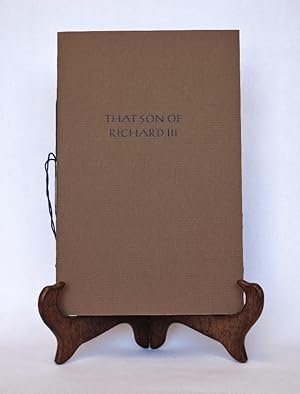 That Son of Richard III: A Birth Announcement