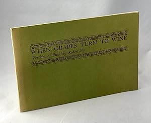 Imagen del vendedor de When Grapes Turn to Wine a la venta por Lost Paddle Books, IOBA