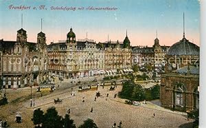 Postkarte Carte Postale 42983132 Frankfurt Main Bahnhofsplatz Schumanntheater Frankfurt