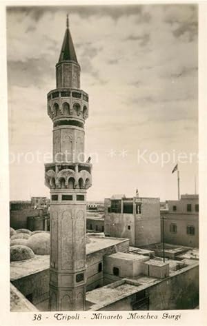 Postkarte Carte Postale 42993139 Tripoli Libyen Minareto Moschea Gurgi