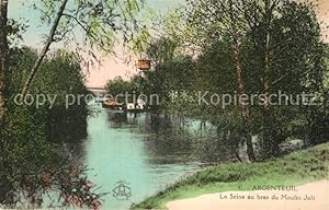 Postkarte Carte Postale 12993254 Argenteuil Val d Oise La Seine au bras du Moulin Joli Argenteuil