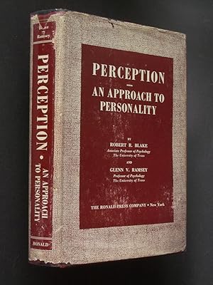 Imagen del vendedor de Perception: An Approach to Personalty a la venta por Bookworks [MWABA, IOBA]