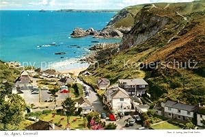Postkarte Carte Postale 43004931 St Agnes Cornwall Panorama Beach Coast