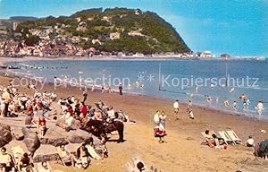 Seller image for Postkarte Carte Postale 43007203 Minehead West Somerset Beach and Donkey Stand for sale by Versandhandel Boeger