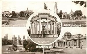 Seller image for Postkarte Carte Postale 43008000 Cardiff Wales University College City Hall Welsh National Museum Castle for sale by Versandhandel Boeger