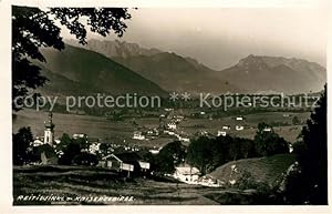 Bild des Verkufers fr Postkarte Carte Postale 43011590 Reit Winkl Gesamtansicht mit Alpenpanorama Kaisergebirge Reit im Winkl zum Verkauf von Versandhandel Boeger