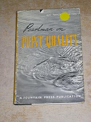 Seller image for Pearlman On Print Quality for sale by Neo Books