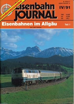 Image du vendeur pour Eisenbahn Journal Sonderausgabe IV/91: Eisenbahnen im Allgu Teil 1. mis en vente par Versandantiquariat  Rainer Wlfel