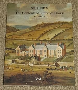 The Contents of Littlecote House, Wiltshire - Volume I including 17th, 18th and 19th Century Engl...
