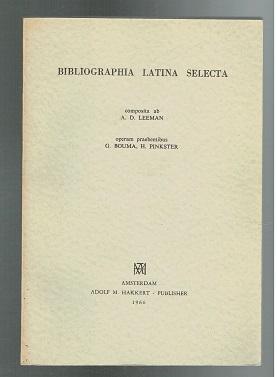 Seller image for Bibliographia Latina Selecta for sale by Sonnets And Symphonies