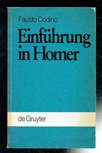 Image du vendeur pour Einfuhrung in Homer (German text) mis en vente par Sonnets And Symphonies