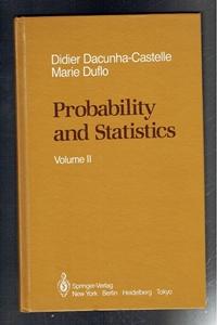 Image du vendeur pour Probability and Statistics. Volume II mis en vente par Sonnets And Symphonies