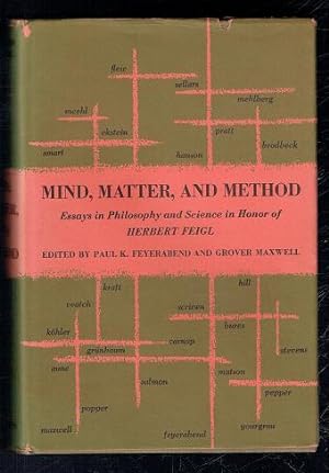 Bild des Verkufers fr Mind, Matter and Method. Essays in Philosophy and Science in Honour of Herbert Feigl zum Verkauf von Sonnets And Symphonies