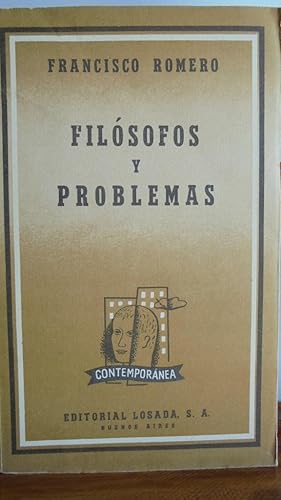 Seller image for FILSOFOS Y PROBLEMAS for sale by LIBRERA ROBESPIERRE