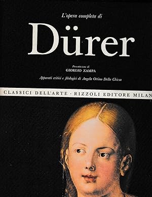 Immagine del venditore per Classici dell'arte Rizzoli 23- L'opera completa di Durer venduto da Laboratorio del libro