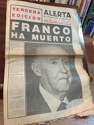 Imagen del vendedor de Alerta diario de la maana. Franco ha muerto 20 de Noviembre 1975 a la venta por Libros Antuano