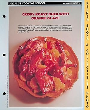 McCall's Cooking School Recipe Card: Chicken, Poultry 42 - Orange-Glazed Roast Duckling : Replace...