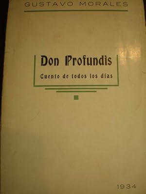 Imagen del vendedor de Don Profundis. Cuento de todos los das a la venta por Librera Antonio Azorn